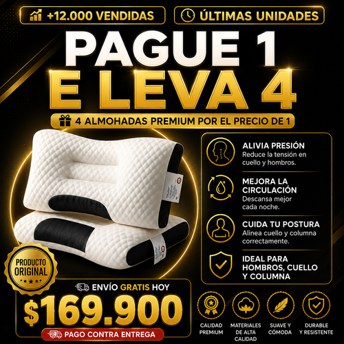 ¡La Almohada Viral se Está Agotando! Compra 1 y Lleva 4
